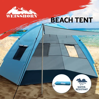 $36.95 • Buy Weisshorn Camping Tent Beach Tents Hiking Sun Shade Shelter Fishing 2-4 Person