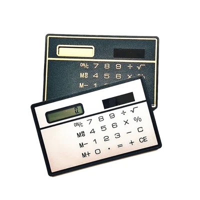 £3.54 • Buy 1 Mini Calculator Ultra-Thin Credit Card Size 8-Digit Portable Solar Calculator