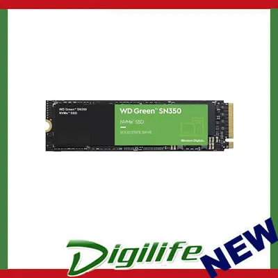 Western Digital WD Green SN350 240GB M.2 NVMe SSD 2400MB/s 900MB/s R/W 40TBW 160 • $55