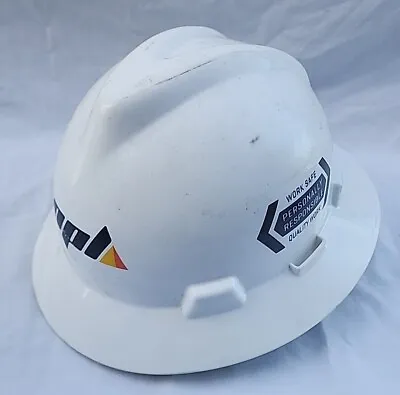 Msa Safety 475369 V-Gard Full Brim Hard Hat Slotted Type 1 Class E Fas-Trac • $29.99