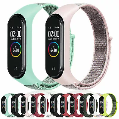 For Xiaomi Mi Band 3/4/5/6 Watch Strap Nylon Bracelet Silicone Sports Wristband • $13.99