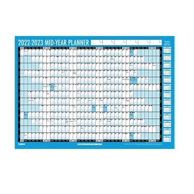 £3.49 • Buy 2022-2023 Academic Wall Planner Calendar, Student A2  Pen And Stickers 3924