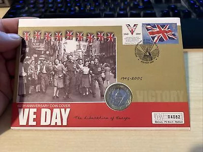 2005 Brilliant Uncirculated VE Day 60th Anniversary First Day Cover £2 Coin (CWC • £14.99