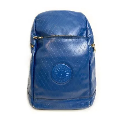 VERSACE Gureka Sunburst Bag Backpack PVC Blue • $308
