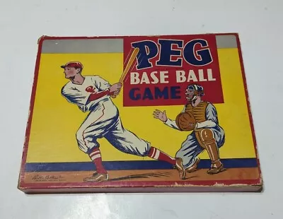 Vintage Parker Brothers Peg Baseball Board Game - Complete • $26.99