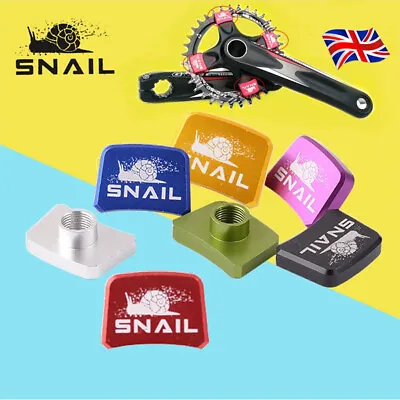 SNAIL 4pcs Aluminum Single Chainring Bolts MTB Bike Chain Ring Square Screws UK • £6.94