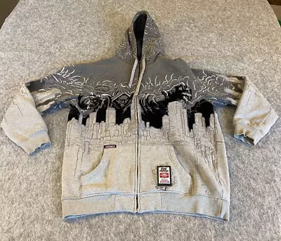 Vintage Ecko Unltd XXL NYC City Skyline The Art Of Progress Repurposed Zipper • $185