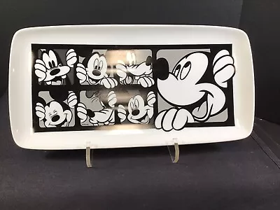 Disney Mickey Mouse And Goofy Grid Pattern Serving Tray Platter 13.5 In ~New • $17.46