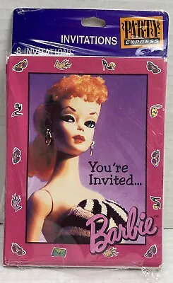 Vintage 90’s Retro Barbie Birthday Invitations 8-pack • $12.99