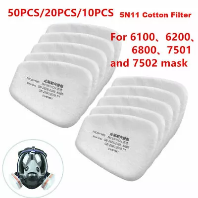 10x5N11CN Filters/2pcs 6001CN Filter Box/2x501CN For 7502 6200 6800 Respirators • $25.89