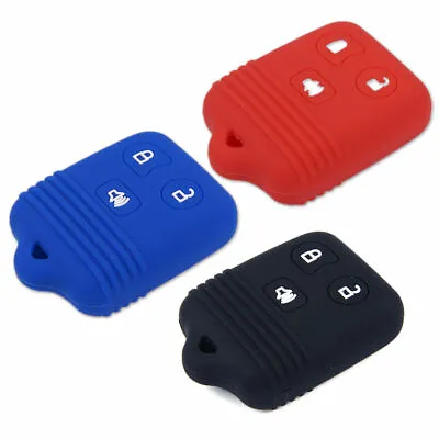 3 Button Car Fob Remote Case Silicone Key Cover Fit For Ford Lincoln Mazda • $4.99