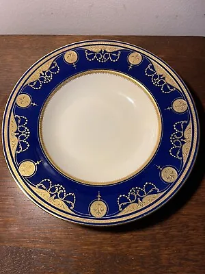 Exquisite Antique  Tiffany & Co Minton Plate Low Bowl Cobalt Blue Gold Encrusted • $119.99
