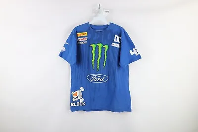 Vtg DC Shoes Mens M Distressed Monster Energy Ken Block Rally Car Racing T-Shirt • $127.46