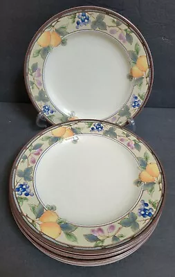 SEVEN 8-3/8  Mikasa Intaglio Garden Harvest CAC29 Salad/Dessert Plates • $75.66