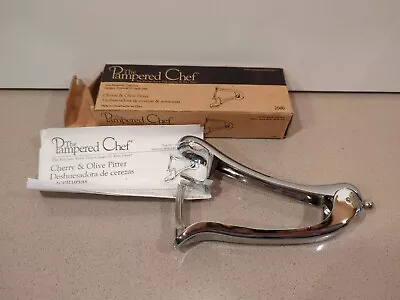 NIB Pampered Chef Cherry And Olive Pitter - Hard To Find! New In The Box! #2080 • $9.95