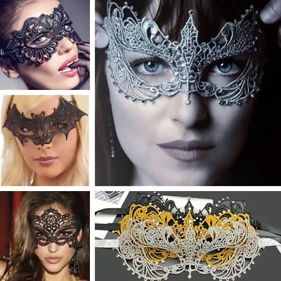 Venetian Filigree Masquerade Ball Mask Creepy Scary Party Fancy Dress Halloween • £3.99