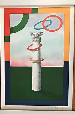 Milton Glaser Hand-Signed & Numbered 1984 Sarajevo/Mid Century Modern Olympics • $350