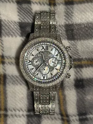 Luxurman Diamond Watch Pearl Face  • $349