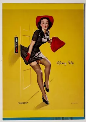 Going Up Vintage 1940s Gil Elvgren 5x7 Pin-Up Print Skirt Caught In Elevator • $19.99