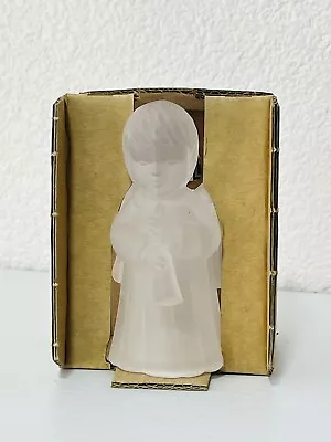 MIKASA Frosted Glass Snow Angel Candle Holder / Austria -T 8136-550 CHERUB / 4  • $13.98