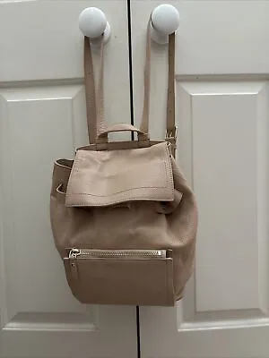 Reduced To Sell! Oroton Nude Beige( Musky Pink) Leather Backpack Cost $500 • $175
