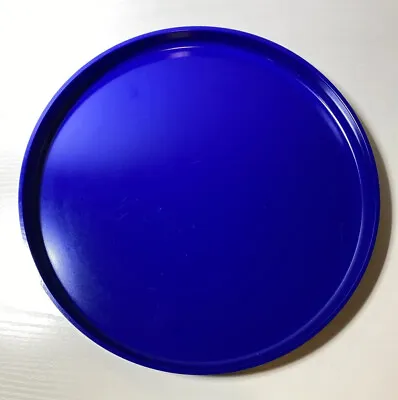 HELLER Dinner Plate Blue Cobalt Massimo Vignelli Melamine MidCentury MCM USA 10” • $19.99