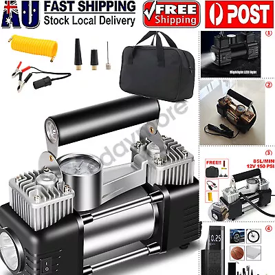 Car Air Compressor 12V 4WD Portable Tyre Inflator Deflator Truck Pump 150PSI • $37.99