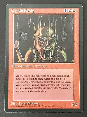 1x Goblin King  (LP) - German Revised - FBB - MTG Magic The Gathering • $24.95