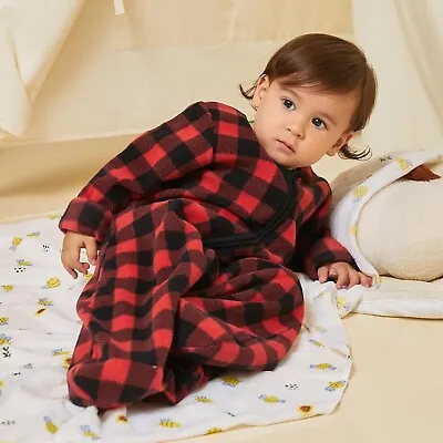 Micro Fleece Sleep Sack With Long Sleeves Plush Warm Baby Sleeping Bag 18-24m • £10.99