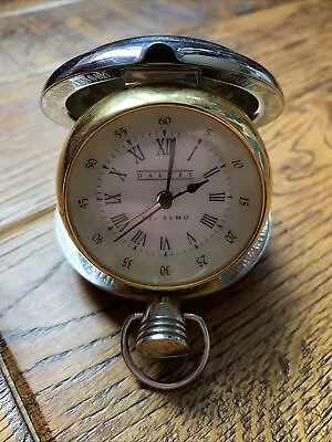 Vintage Dalvey Scotland St Elmo Round Desk Travel Clock • £19.99