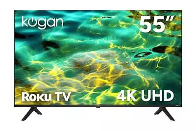 Kogan 55  LED 4K Smart Roku TV - R94K 55 Inch TVs TV & Home Theatre • $808.99