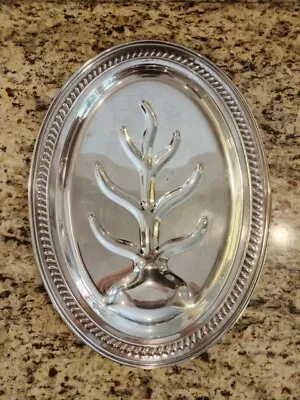 Vintage Sheridan Silver Co. Footed Silver-plated Well & Tree Meat Platter • $30