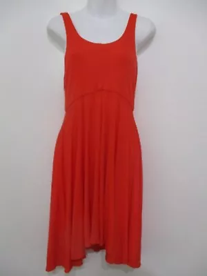 Milly Fit And Flare Sleeveless Dress Orange Sz Small  • £32.77