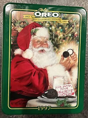 Vintage Christmas Oreo Cookie Tins Holiday Stacking Tins 1997 85th Edition • $7.95