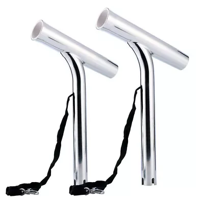 2X Marine Stainless Steel Outrigger Boat Fishing Rod Holder Highly Polished  • $80.75