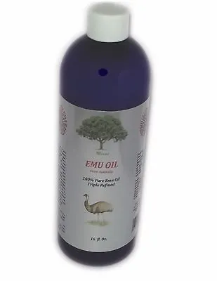 $29.77 • Buy 16 Oz EMU OIL TRIPLE REFINED NATURAL PURE OIL For Skin Australian Organic