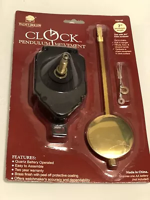 $16.97 • Buy Walnut-Hollow 7  Pendulum Movement Clock Kit 3/4'' - Clock Making Kit
