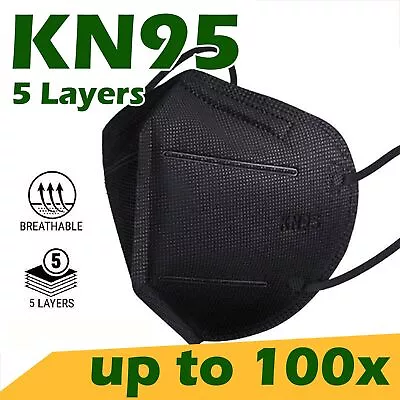 $12.45 • Buy BULK KN95 Mask Disposable Particulate Respirator Face Masks 5 Layers