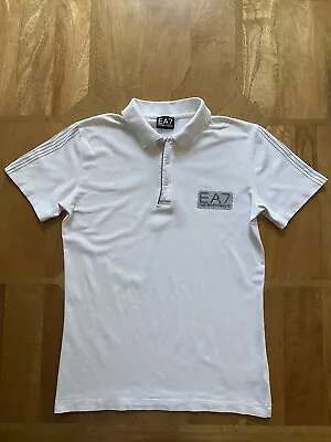 EA7 Emporio Armani Mens Polo White Size M • £22