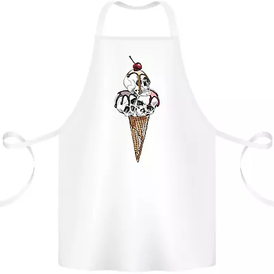 Ice Cream Skull Cotton Apron 100% Organic • £14.99