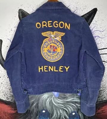 Vintage FFA Hurley Oregon Made In USA Corduroy Jacket - 36 • $150