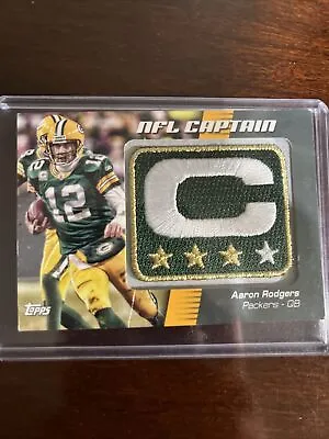 $55 • Buy Aaron Rodgers Captain Patch 2012 Topps Football #NCP-AR Green Bay Packers NFL