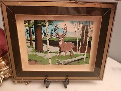 Antique Thermometer Hunting Stag  Scene Deere Harrington DEL ADVERTISING  • $39.98