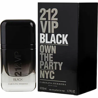 212 VIP BLACK By Carolina Herrera 1.7OZ / 3.4OZ EDP Spray Men New Sealed Box  • $59.59