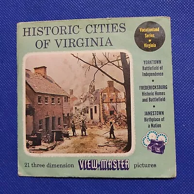 Scarce Sawyer's Historic Cities Of Virginia 75 182 262 View-master Reels Packet • $169