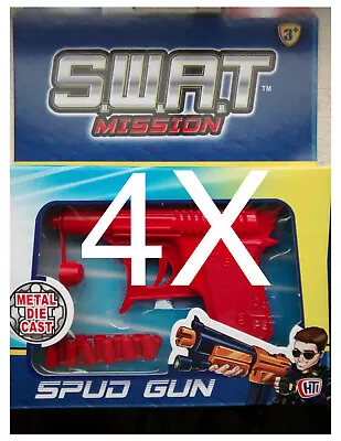 £15.99 • Buy 4x Swat Mission Metal Super Potato Spud Gun Water Pistol Free Shipping!!!