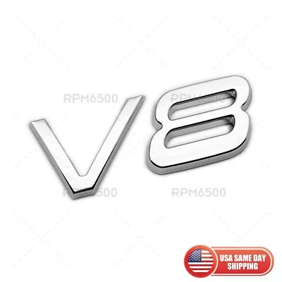 For Volvo V8 Rear Trunk Lid Letter Logo Badge Nameplate Emblem Sport Chrome • $24.99