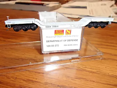 Micro-trains C 109 00 272 New N-scale Dept. Of Defense Flatcar #39814 • $26.75