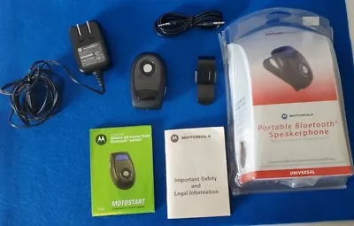 Motorola Paortable Buetooth Speakerphone With Cables And  Clip. • $7