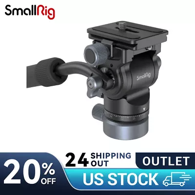 SmallRig Tripod Fluid Video Head With Leveling Base W/ Quick Release Plate 4170 • $69.90